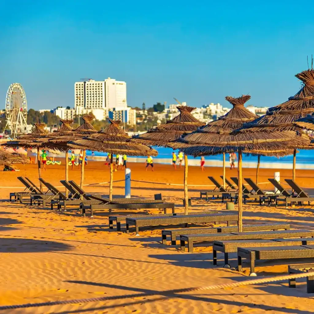 Corporate Client 3 Business travel in Morocco – relaxing beach view in Agadir. Visit Morocco Tours