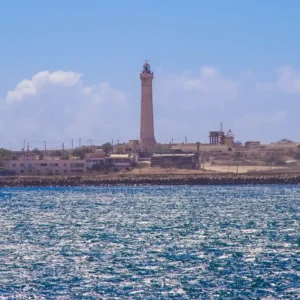 Free things to do in Casablanca | El Hank Lighthouse tallest lighthouse with Atlantic Ocean view. Visit Morocco Tours