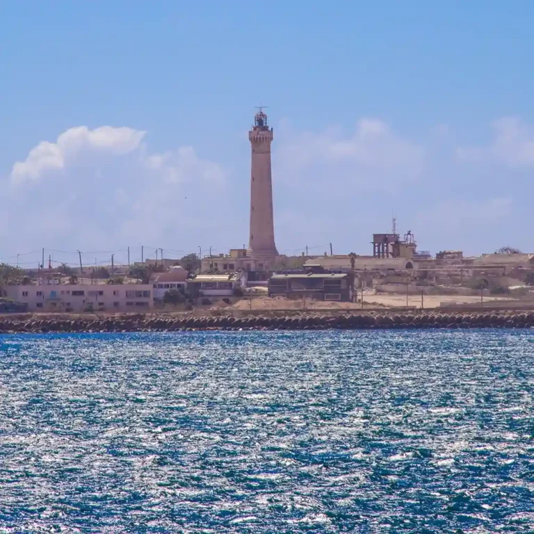Free things to do in Casablanca | El Hank Lighthouse tallest lighthouse with Atlantic Ocean view. Visit Morocco Tours