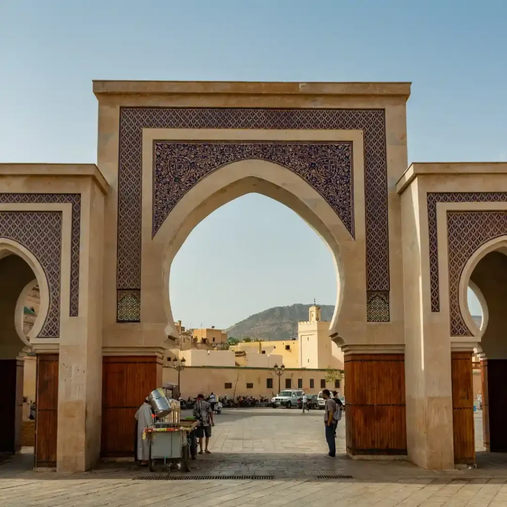 Corporate Client 5 Business travel in Morocco – door in Fez medina. Visit Morocco Tours