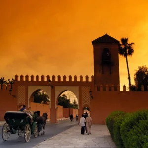 Free Things to Do in Marrakech | Ramparts Walk at sunset. Visit Morocco Tours