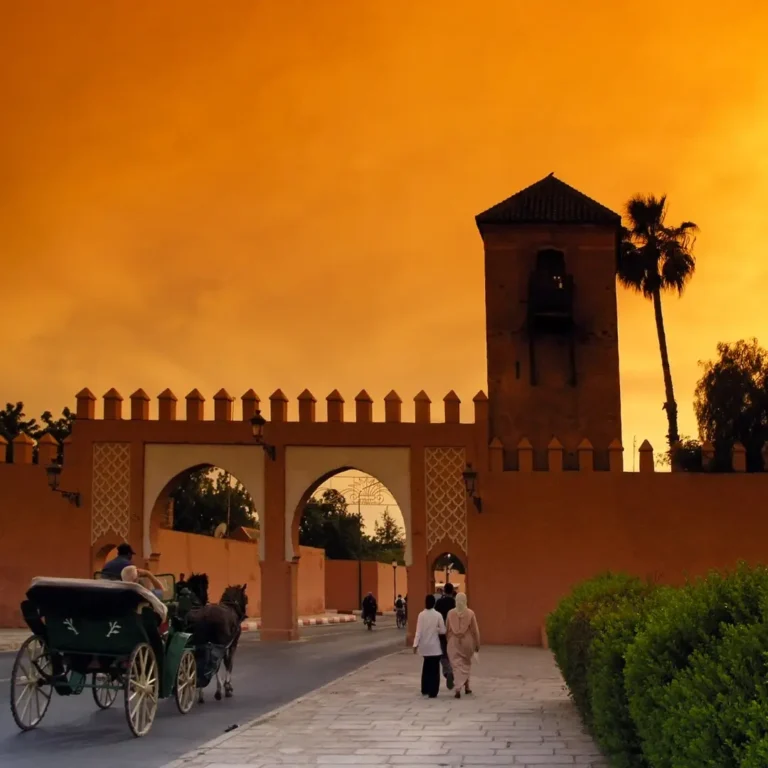 Free Things to Do in Marrakech | Ramparts Walk at sunset. Visit Morocco Tours