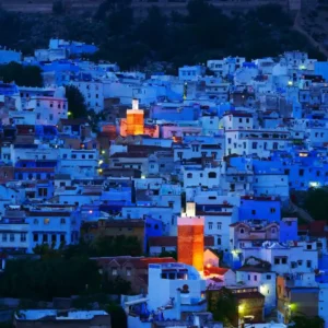 Visit Chefchaouen by night – private tours with city views. Visit Morocco Tours