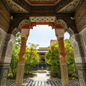 Visit Dar El Bacha Marrakech – historic palace showcasing Moroccan art, culture, and stunning architecture in the medina. Visit Morocco Tours