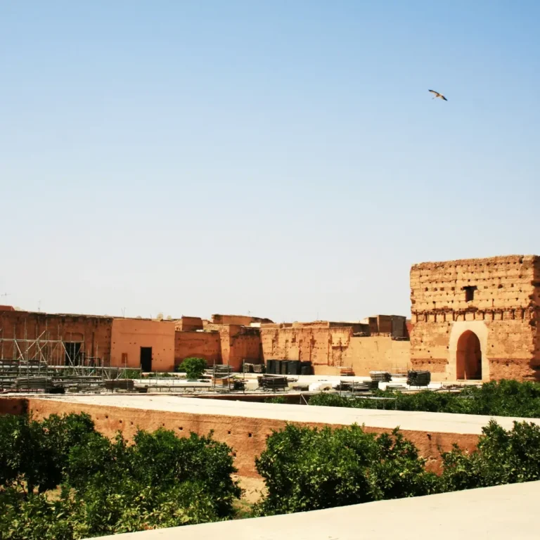 Visit El Badi Palace Marrakech – explore the ruins of Sultan Ahmad al-Mansur’s grand Saadian palace with vast courtyards and history. Visit Morocco Tours