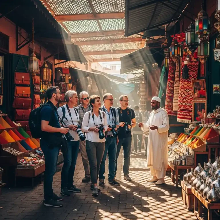 Marrakech movie locations tour group visiting famous filming site. Visit Morocco Tours