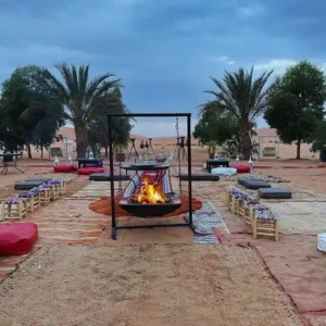 Luxury desert camp glamping tent with private bathroom in Sahara Morocco Visit Morocco Tours
